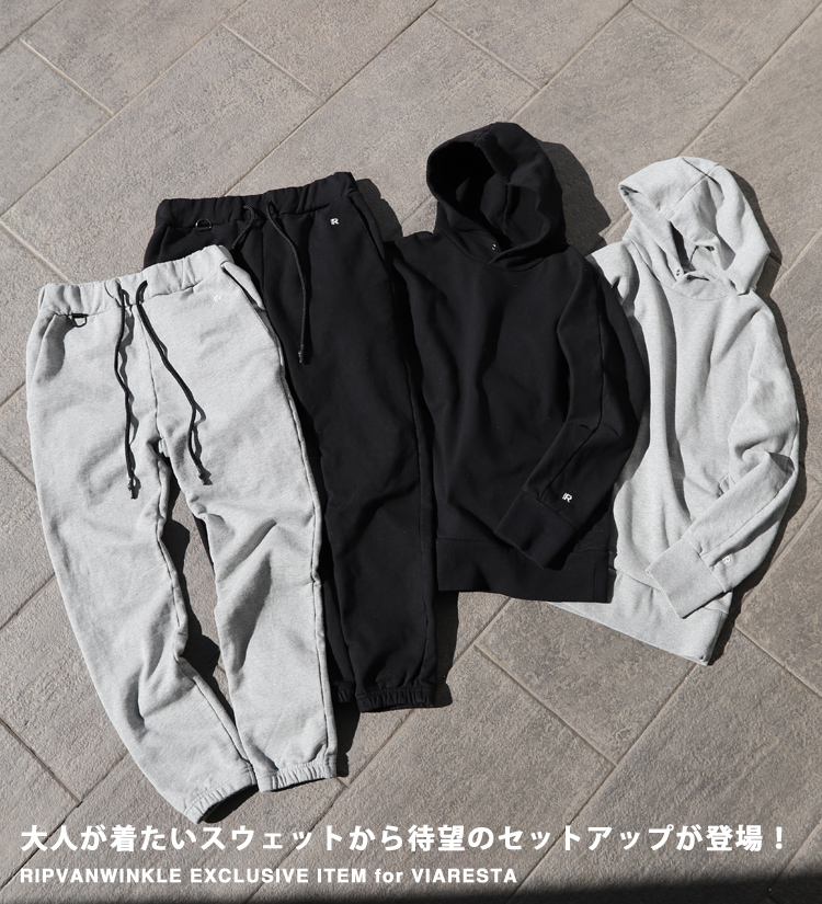 新作入荷!! ripvanwinkle VIARESTA別注 R+228 スウェットパンツ - パンツ