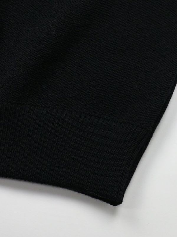 MIDDLE GAUGE ZIP NECK KNIT (GRK022-WOL122) ｜ウノピュゴルフ通販