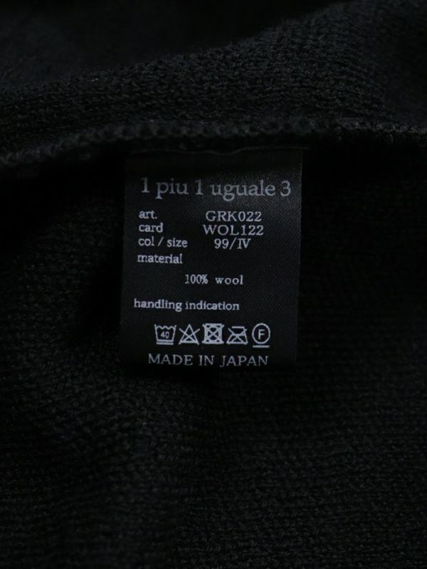 MIDDLE GAUGE ZIP NECK KNIT (GRK022-WOL122) ｜ウノピュゴルフ通販