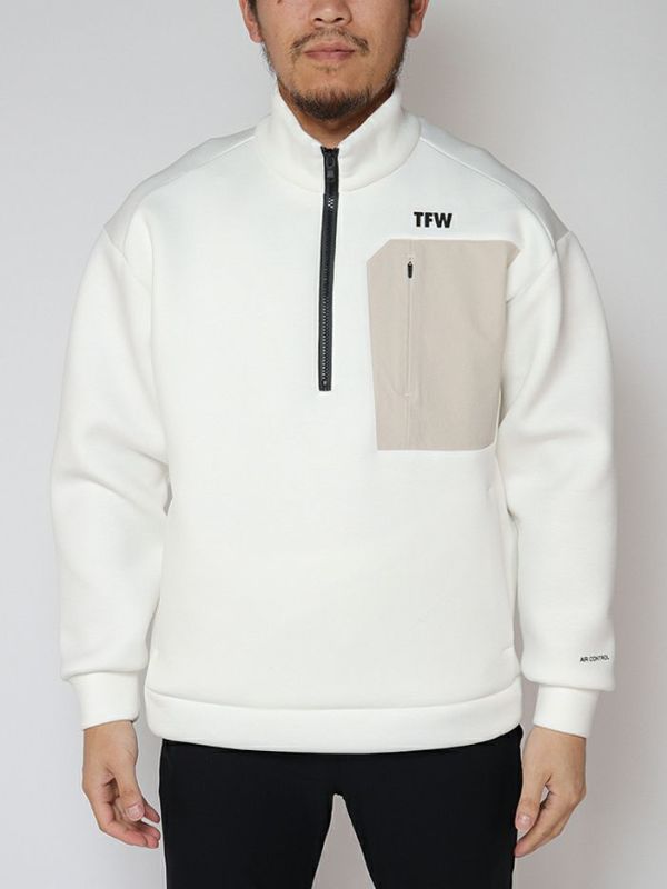 CARDBOARD MATERIAL HALF ZIP SWEAT T102310016｜TFW49通販