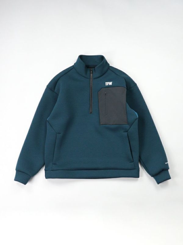 CARDBOARD MATERIAL HALF ZIP SWEAT T102310016｜TFW49通販