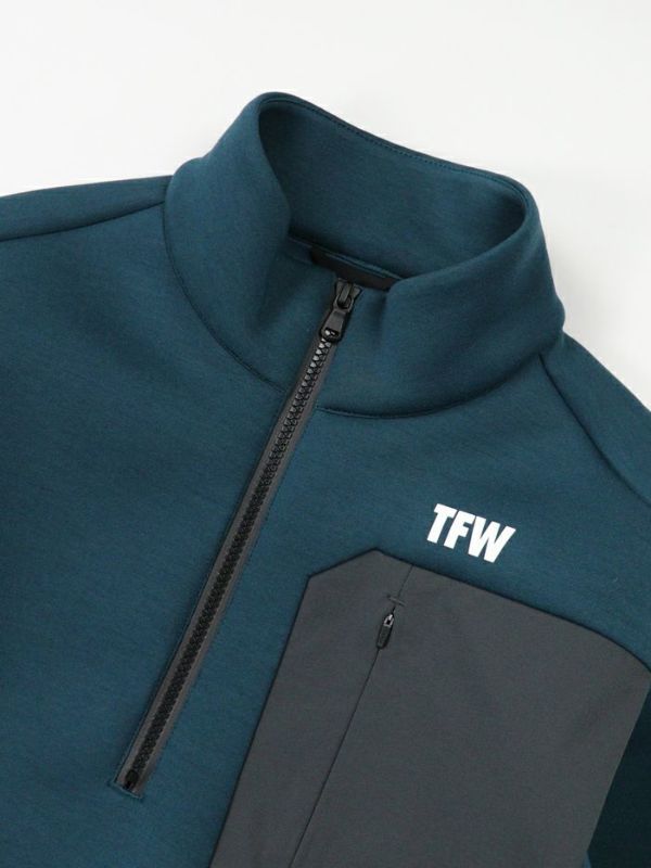 CARDBOARD MATERIAL HALF ZIP SWEAT T102310016｜TFW49通販