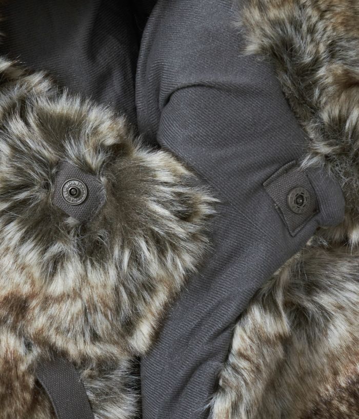 Wolf on sale fur vest