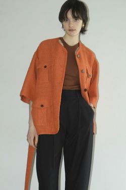 HALF SLEEVE TWEED JACKET 16103-0462｜CLANE クラネ通販