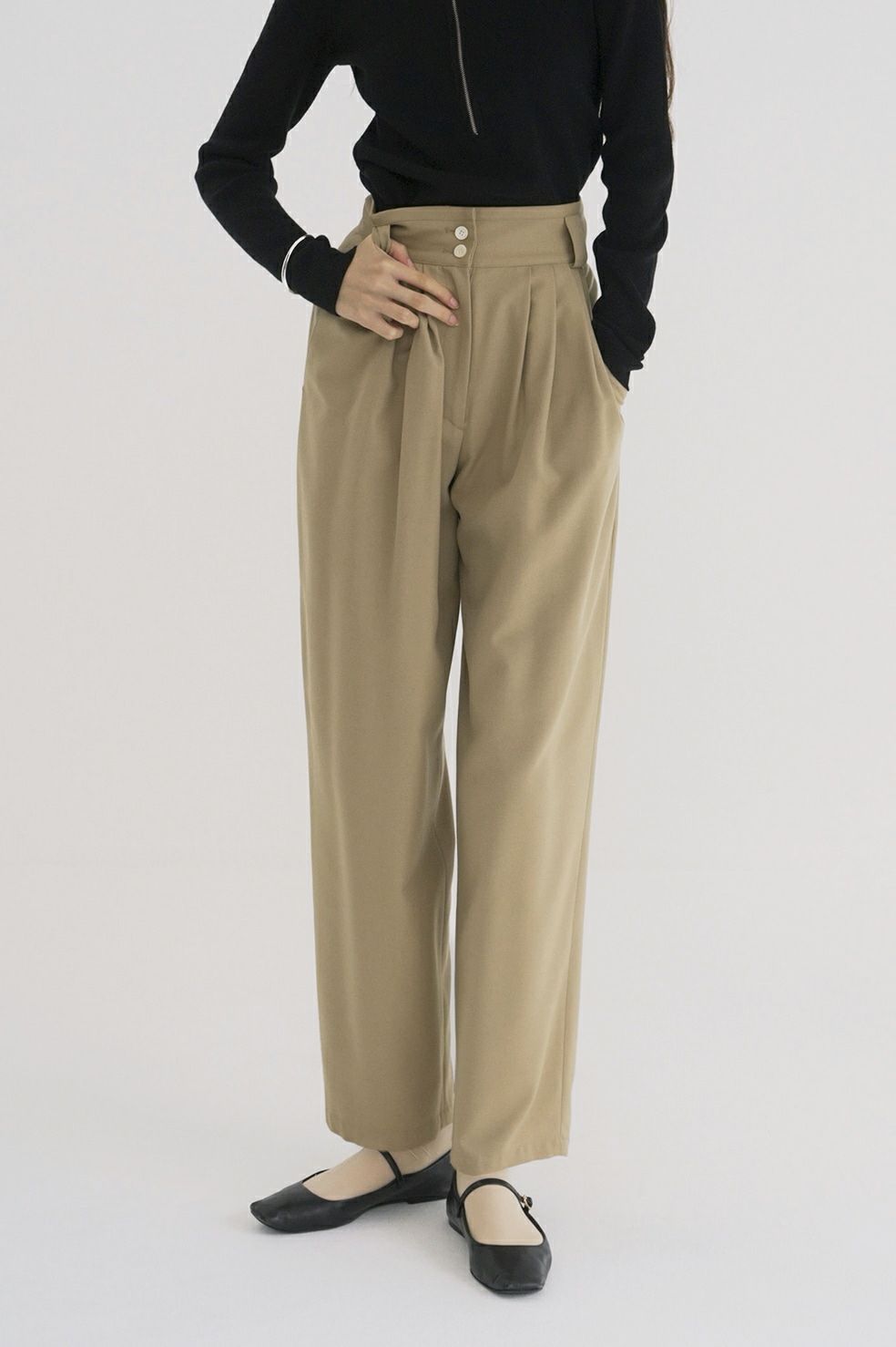 HAND DYE NYLON TUCK FLARED SKIRT (SKAGNM0204)｜atonエイトン通販 