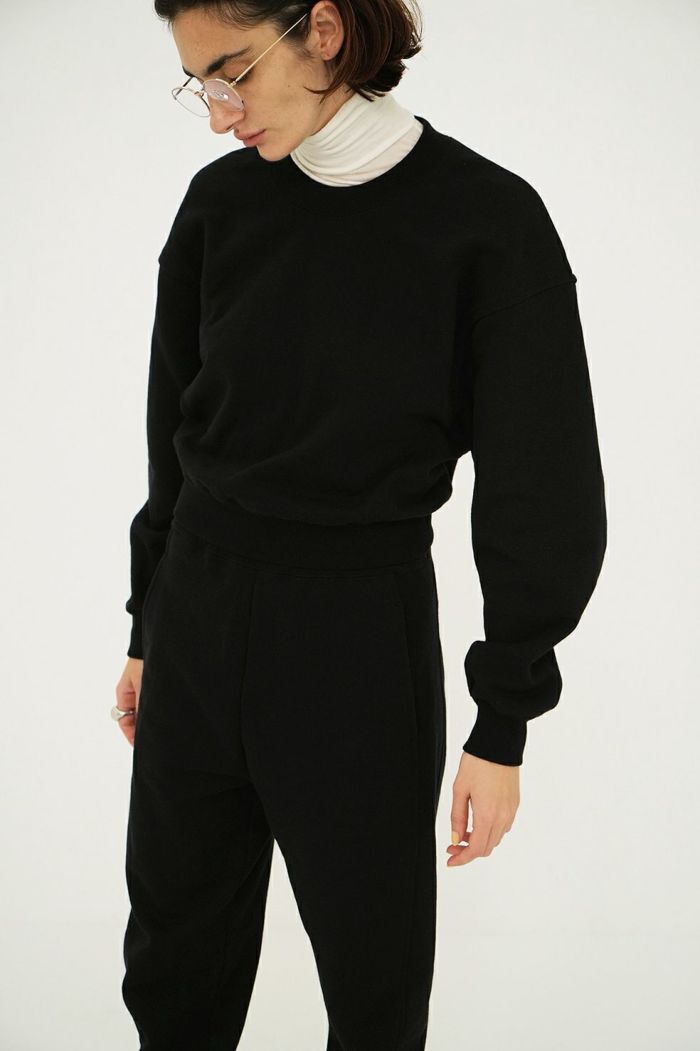 POWER SHOULDER SHORT SWEAT TOPS 18105-1052｜CLANE クラネ通販