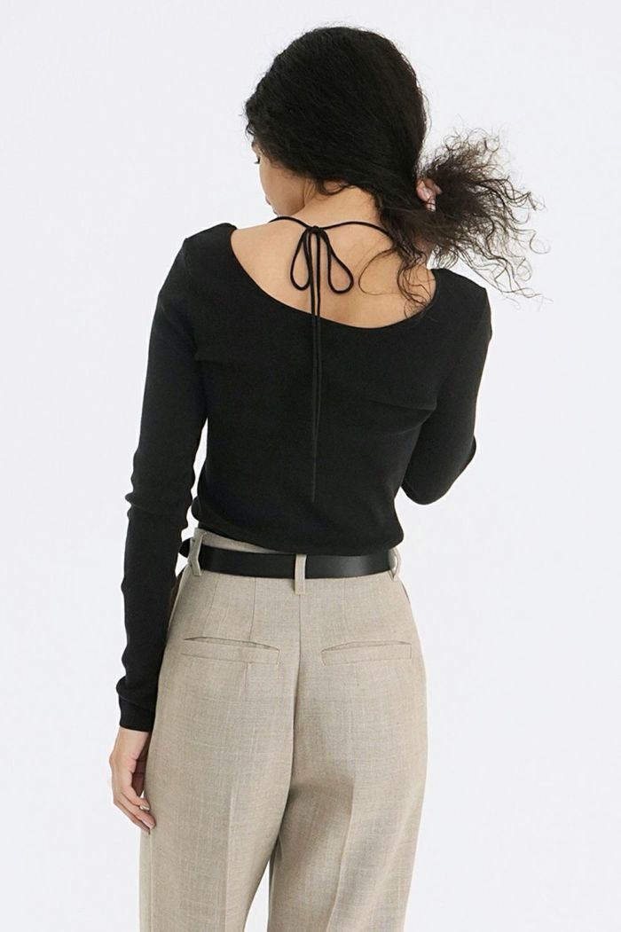 ARRANGE RIBBON KNIT TOPS 18106-2102｜CLANE クラネ通販
