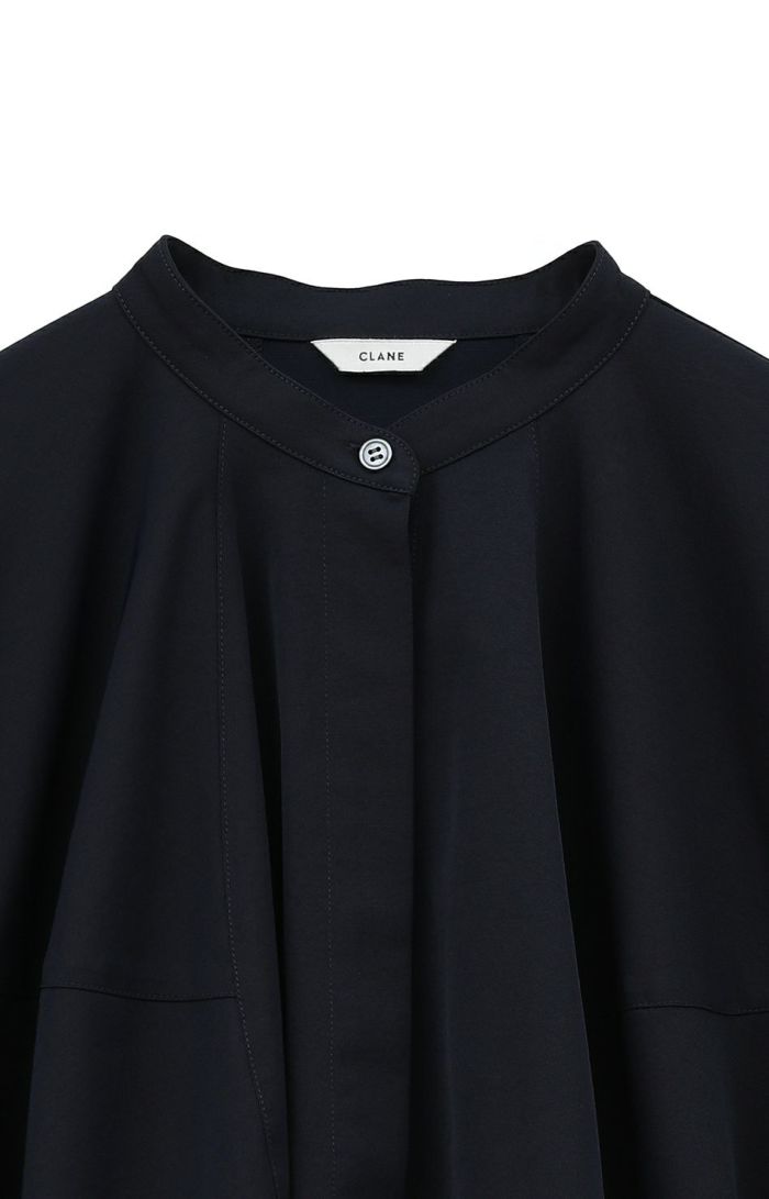 VOLUME SELEEVE STAND NECK SHIRT 18122-4082｜CLANE クラネ通販