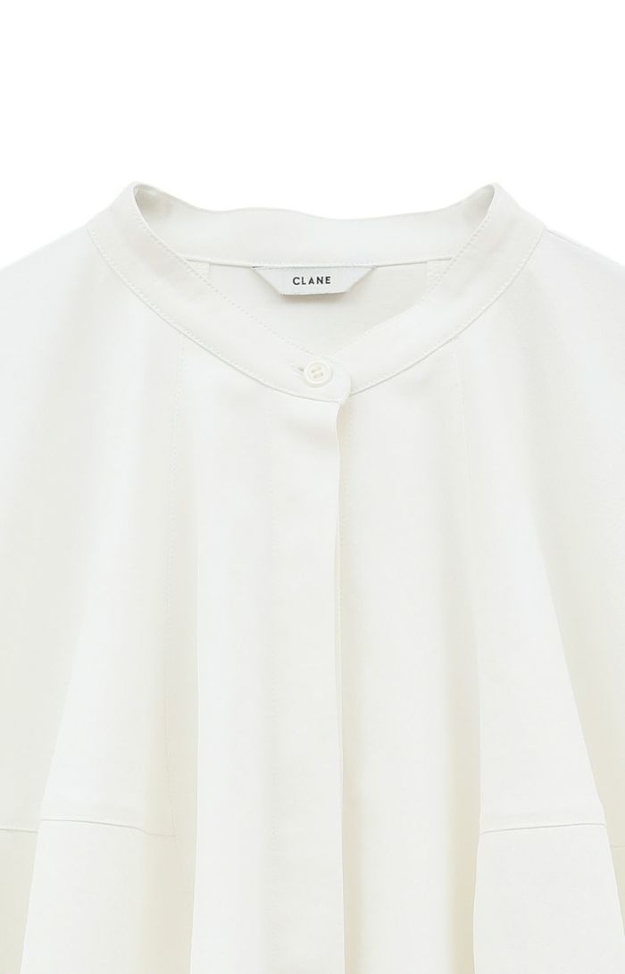 VOLUME SELEEVE STAND NECK SHIRT 18122-4082｜CLANE クラネ通販