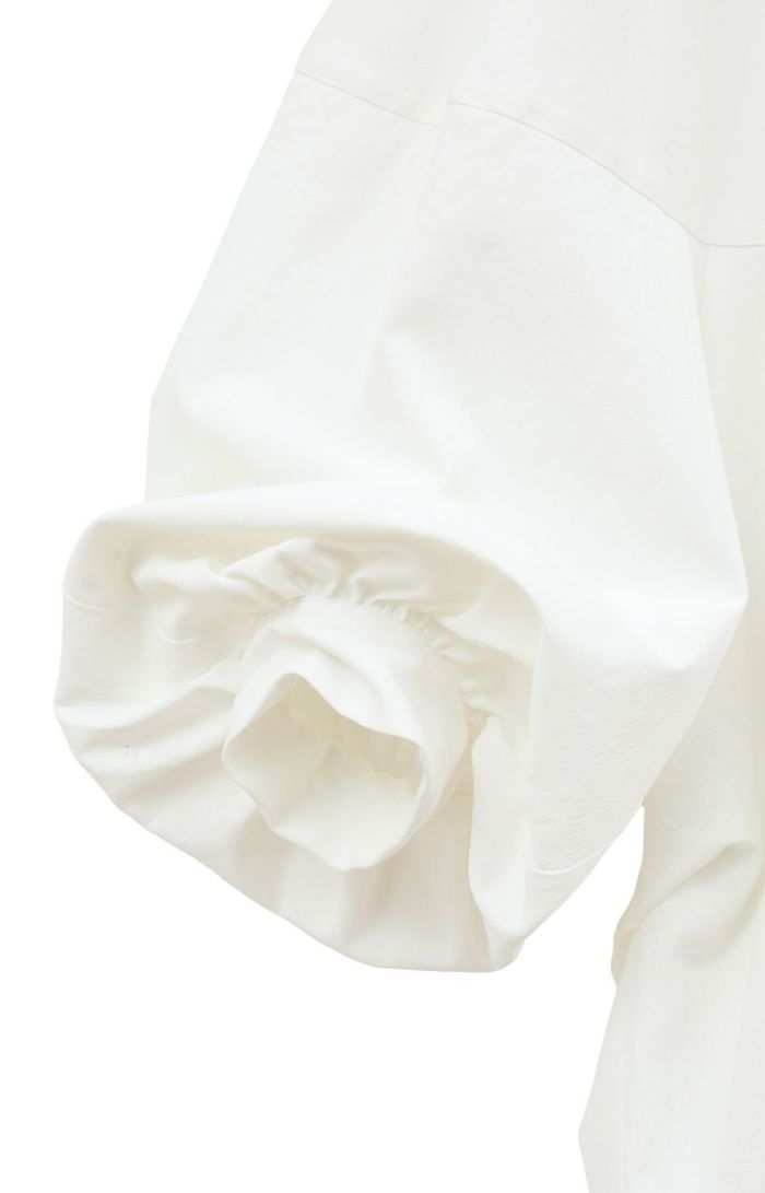 VOLUME SELEEVE STAND NECK SHIRT 18122-4082|CLANE クラネ通販 VOLUME SELEEVE STAND NECK SHIRT 18122-4082|CLANE クラネ通販