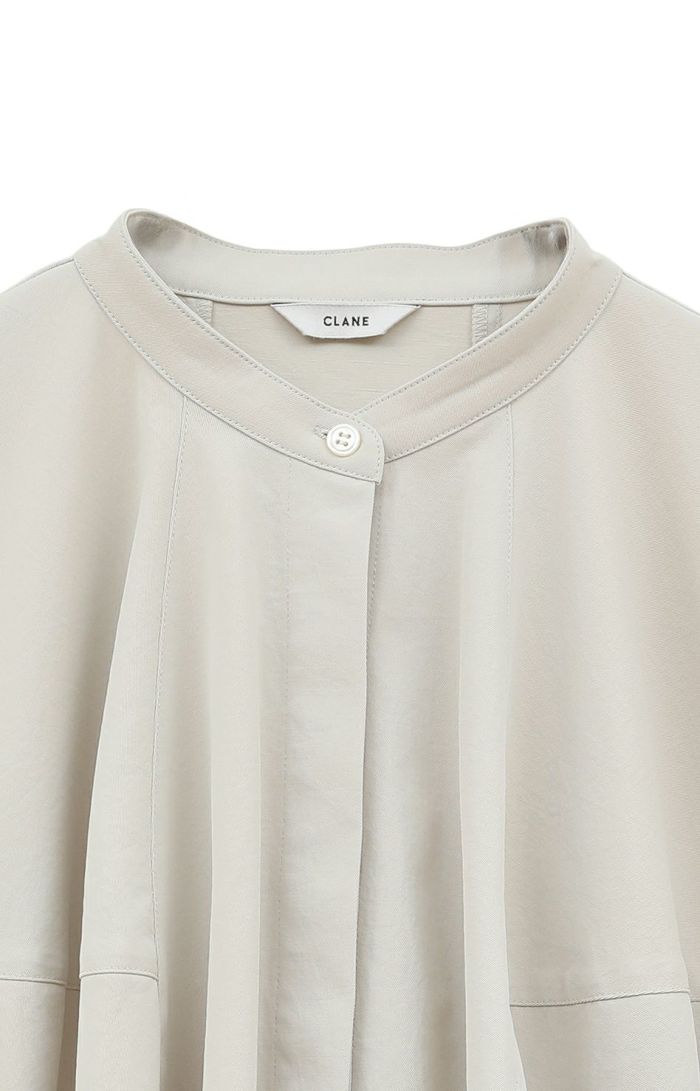 VOLUME SELEEVE STAND NECK SHIRT 18122-4082｜CLANE クラネ通販