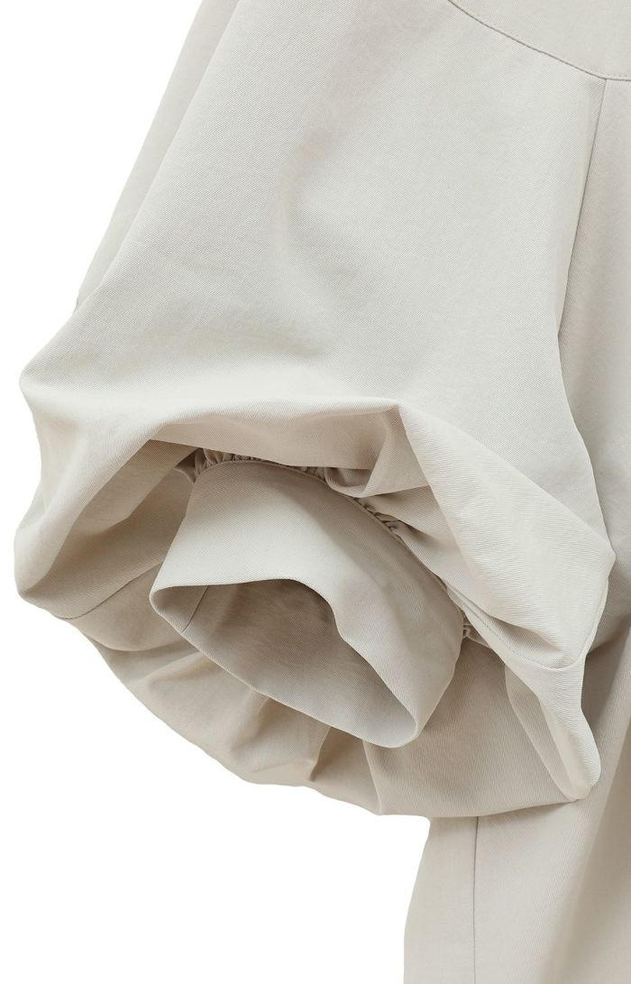 VOLUME SELEEVE STAND NECK SHIRT 18122-4082｜CLANE クラネ通販