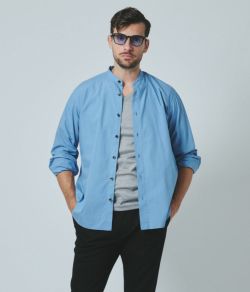 BANDCOLLAR SHIRT