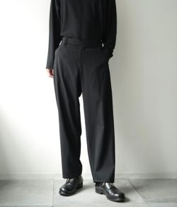 Super100s Washable Wool Tro / Side Seamless Slacks
