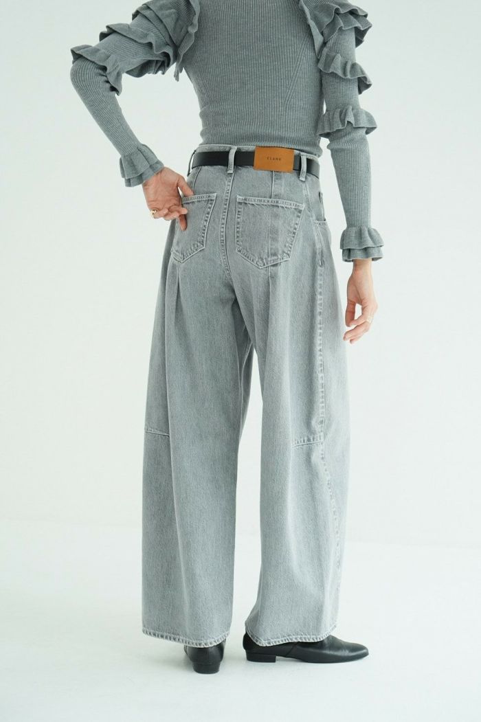 COCOON BULKY DENIM PANTS 10111-7043｜CLANE クラネ通販